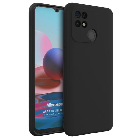 Microsonic Matte Silicone Xiaomi Poco C40 Kılıf Siyah 1