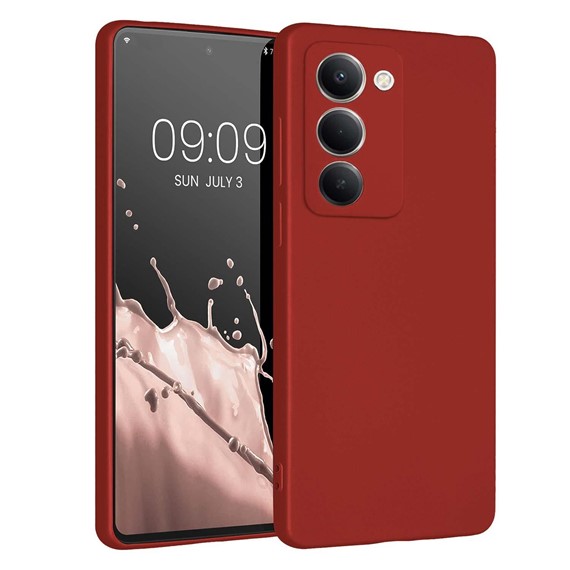 Microsonic Matte Silicone Xiaomi Redmi 15 Kılıf Kırmızı 1