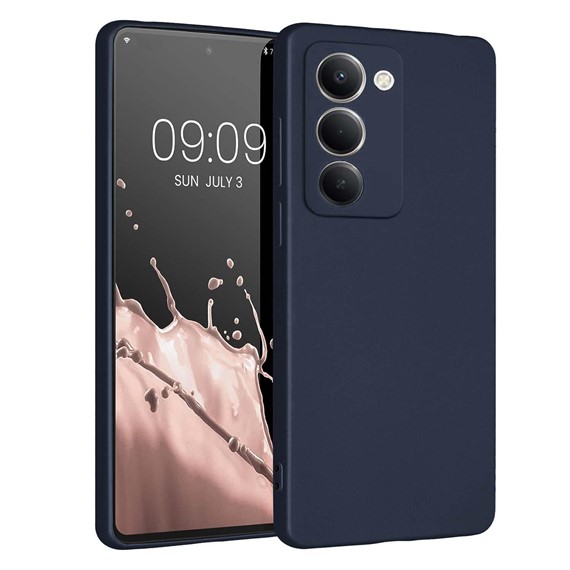 Microsonic Matte Silicone Xiaomi Redmi 15 Kılıf Lacivert 1