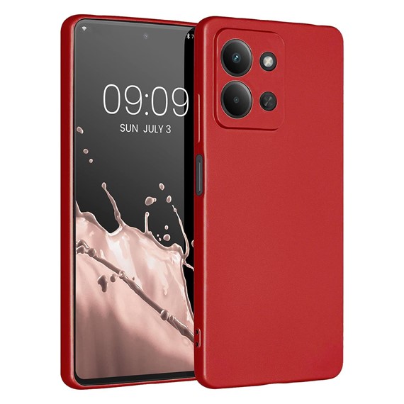 Microsonic Matte Silicone Xiaomi Redmi 15C Kılıf Kırmızı 1