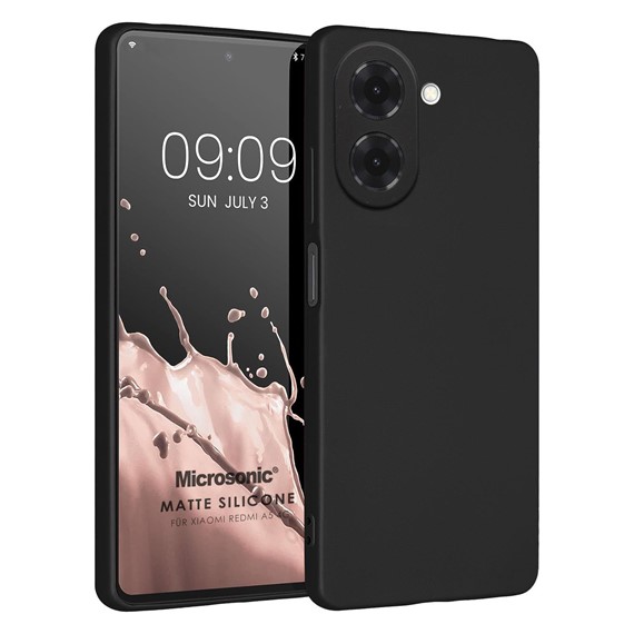 Microsonic Matte Silicone Xiaomi Redmi A5 4G Kılıf Siyah 1