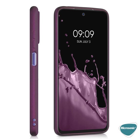 Microsonic Matte Silicone Xiaomi Redmi Note 11S Kılıf Mavi 5