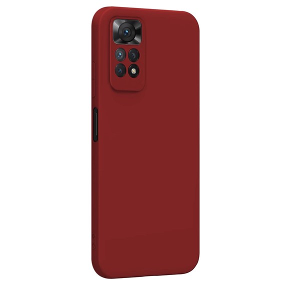 Microsonic Matte Silicone Xiaomi Redmi Note 11 Kılıf Kırmızı 2