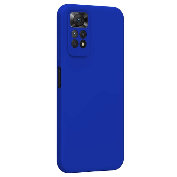 Microsonic Matte Silicone Xiaomi Redmi Note 11S Kılıf Mavi 2