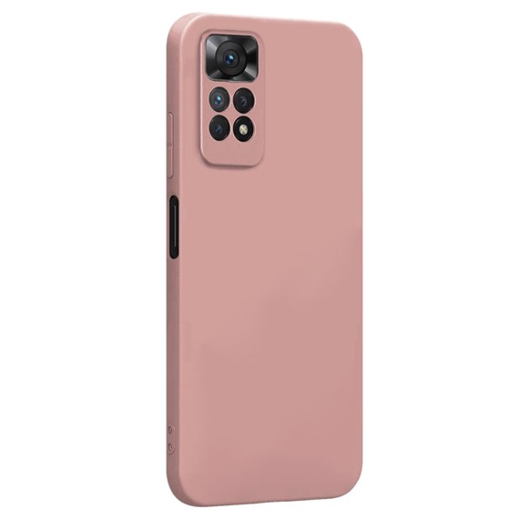 Microsonic Matte Silicone Xiaomi Redmi Note 11S Kılıf Rose Gold 2