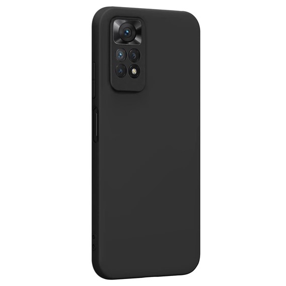 Microsonic Matte Silicone Xiaomi Redmi Note 11S Kılıf Siyah 2