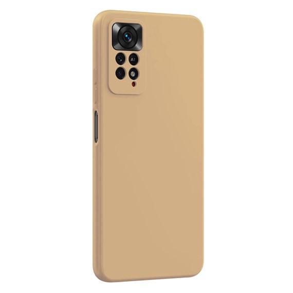 Microsonic Matte Silicone Xiaomi Redmi Note 11 Pro 5G Kılıf Gold 2