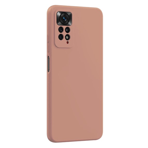 Microsonic Matte Silicone Xiaomi Redmi Note 11 Pro 5G Kılıf Rose Gold 2