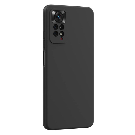 Microsonic Matte Silicone Xiaomi Redmi Note 11 Pro 5G Kılıf Siyah 2