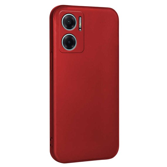 Microsonic Matte Silicone Xiaomi Redmi Note 11E Kılıf Kırmızı 2