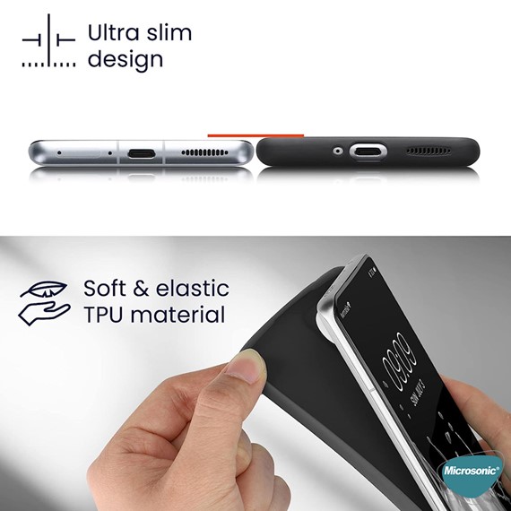 Microsonic Matte Silicone Vivo V30 Lite 4G Kılıf Siyah 4