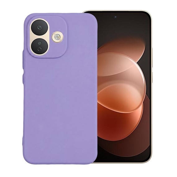 Microsonic Matte Silicone Xiaomi Redmi Note 17 Pro 5G Kılıf Lila 1
