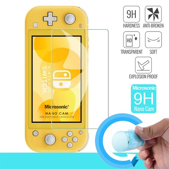 Microsonic Nintendo Switch Lite Nano Glass Cam Ekran Koruyucu 1
