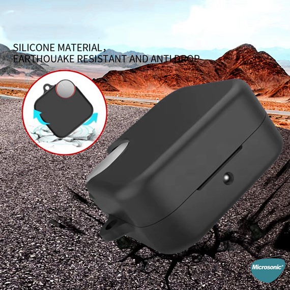 Microsonic Nothing CMF Buds Pro 2 Kılıf Askılı Mat Silikon Lacivert 4