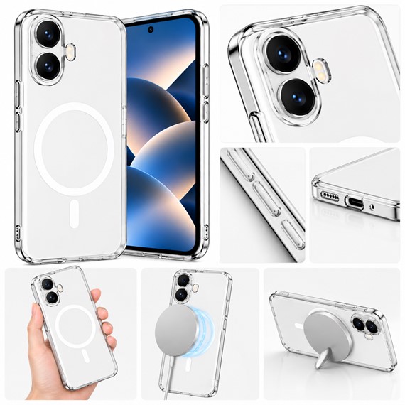 Microsonic Nothing CMF Phone 1 Kılıf MagSafe Clear Sararmaz Şeffaf 2