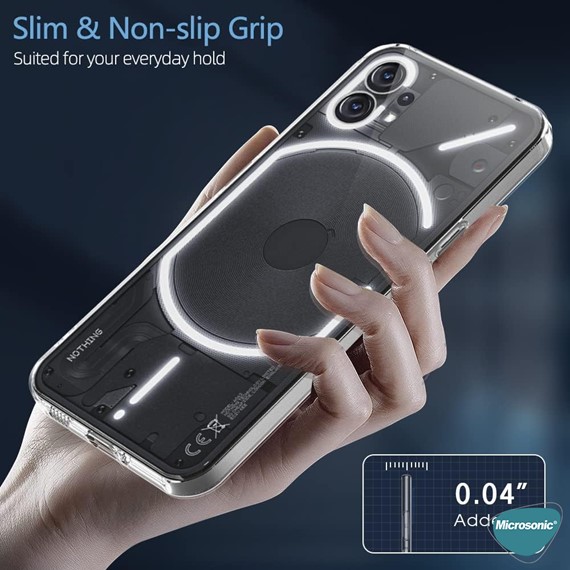 Microsonic Nothing Phone 2 Kılıf Transparent Soft Şeffaf 8