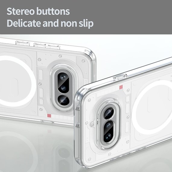 Microsonic Nothing Phone 4a Kılıf MagSafe Clear Sararmaz Şeffaf 2