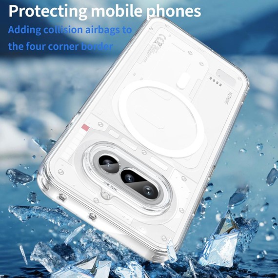 Microsonic Nothing Phone 4a Kılıf MagSafe Clear Sararmaz Şeffaf 3