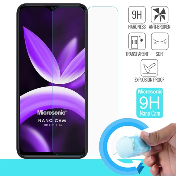 Microsonic Omix X5 Nano Glass Cam Ekran Koruyucu 2