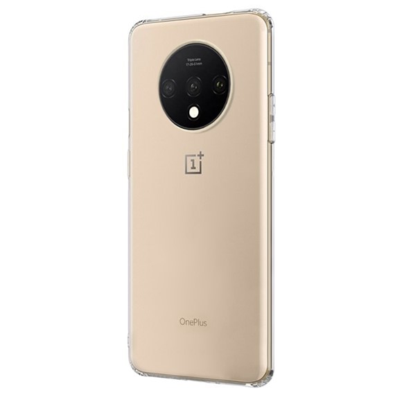 Microsonic OnePlus 7T Kılıf Transparent Soft Beyaz 2
