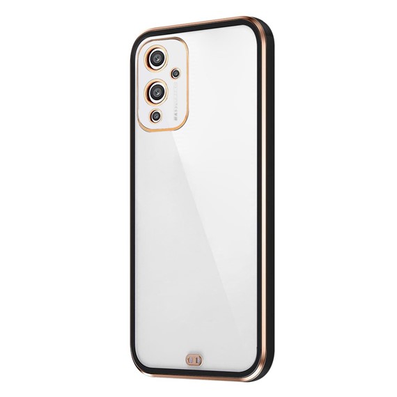 Microsonic OnePlus 9 Kılıf Laser Plated Soft Siyah 2