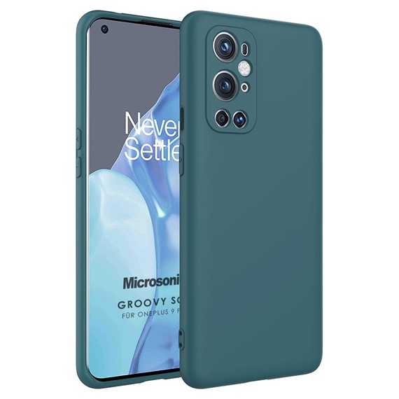 Microsonic OnePlus 9 Pro Kılıf Groovy Soft Koyu Yeşil 1