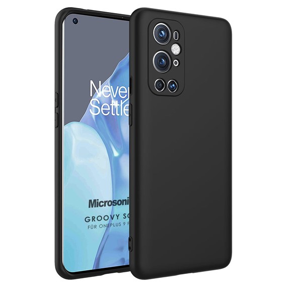 Microsonic OnePlus 9 Pro Kılıf Groovy Soft Siyah 1