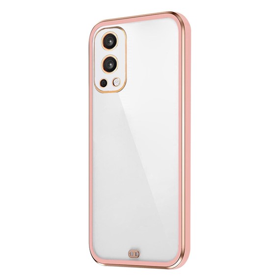 Microsonic OnePlus Nord 2 Kılıf Laser Plated Soft Pembe 2