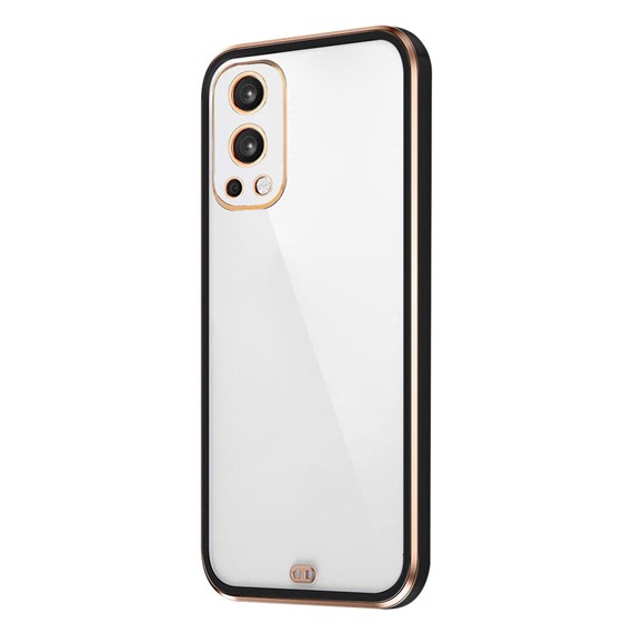 Microsonic OnePlus Nord 2 Kılıf Laser Plated Soft Siyah 2