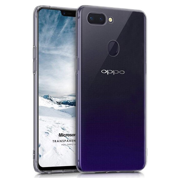 Microsonic Oppo A12 Kılıf Transparent Soft Beyaz 1