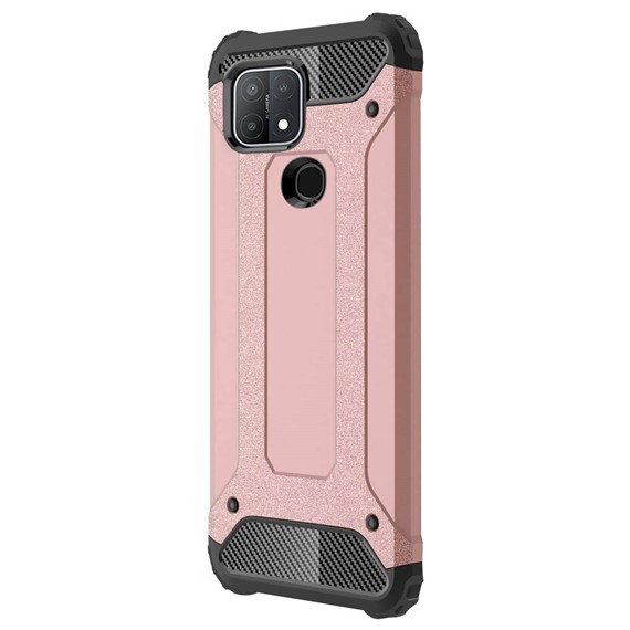 Microsonic Oppo A15 Kılıf Rugged Armor Rose Gold 2