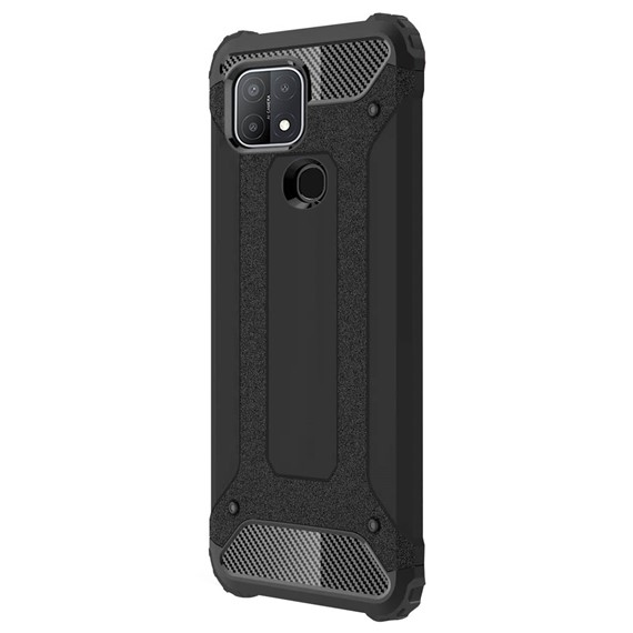 Microsonic Oppo A15 Kılıf Rugged Armor Siyah 2