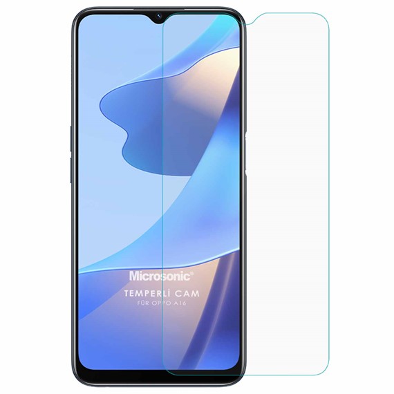 Microsonic Oppo A16 Tempered Glass Cam Ekran Koruyucu 2