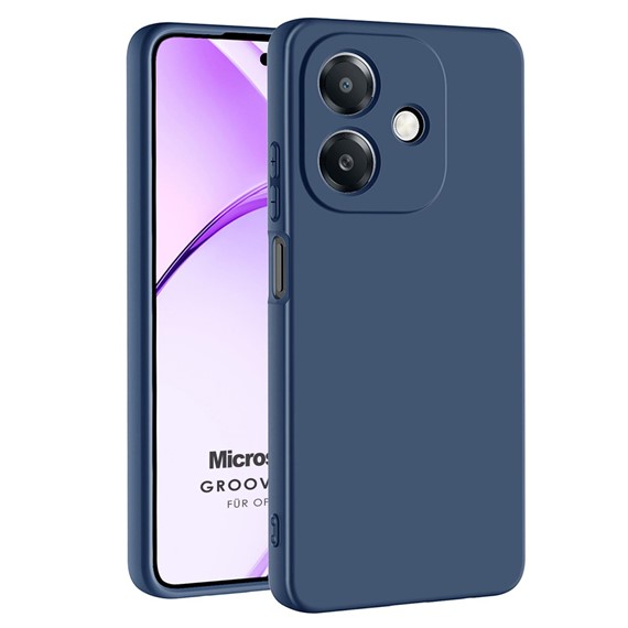 Microsonic Oppo A3 Kılıf Groovy Soft Lacivert 1