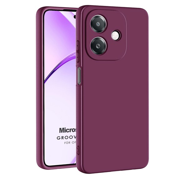 Microsonic Oppo A3 Kılıf Groovy Soft Mor 1