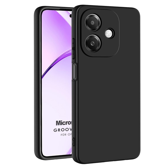 Microsonic Oppo A3 Kılıf Groovy Soft Siyah 1