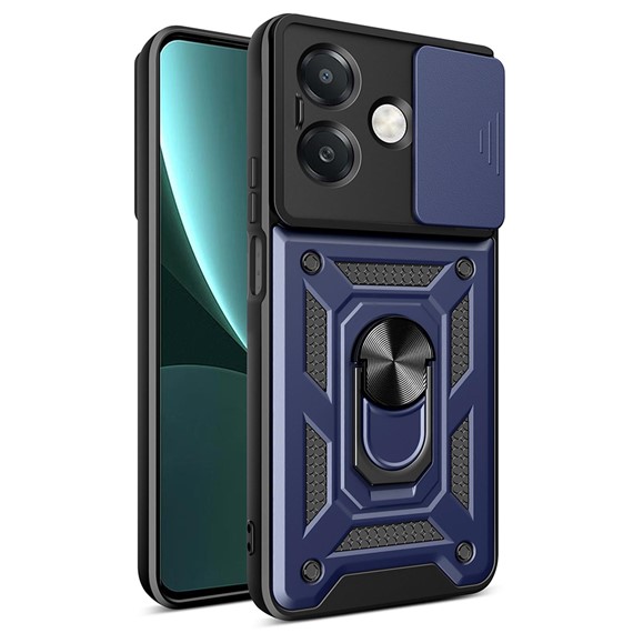 Microsonic Oppo A3x 4G Kılıf Impact Resistant Lacivert 1
