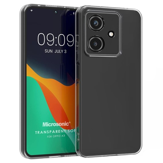 Microsonic Oppo A3 Kılıf Transparent Soft Şeffaf 1