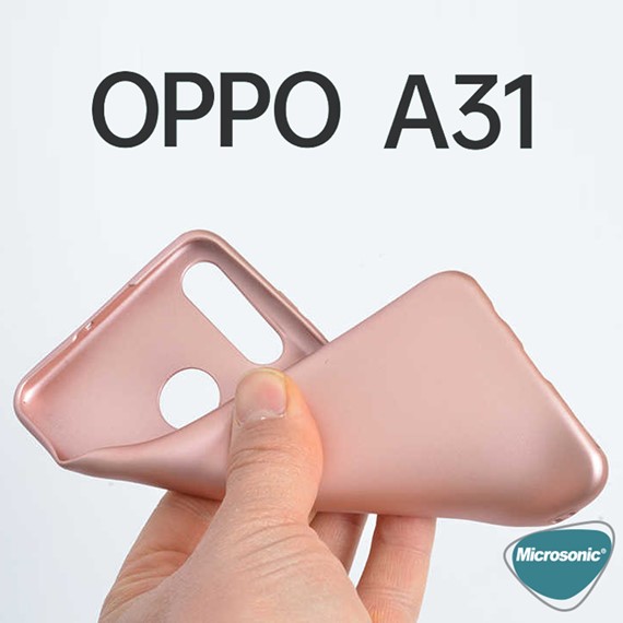 Microsonic Matte Silicone Oppo A31 Kılıf Kırmızı 3