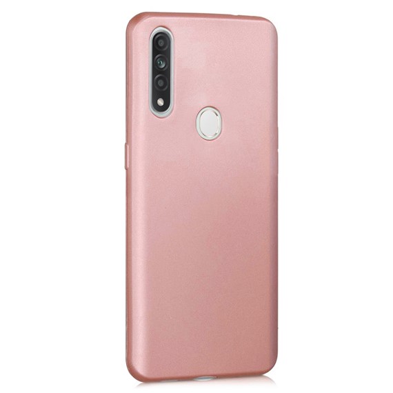 Microsonic Matte Silicone Oppo A31 Kılıf Rose Gold 2