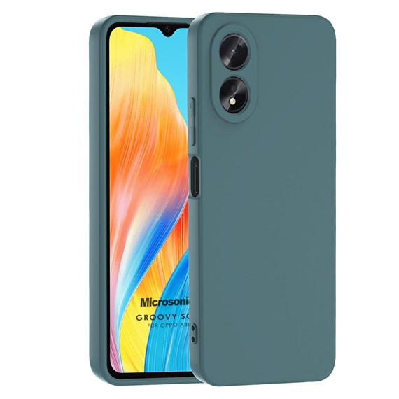 Microsonic Oppo A38 Kılıf Groovy Soft Koyu Yeşil 1