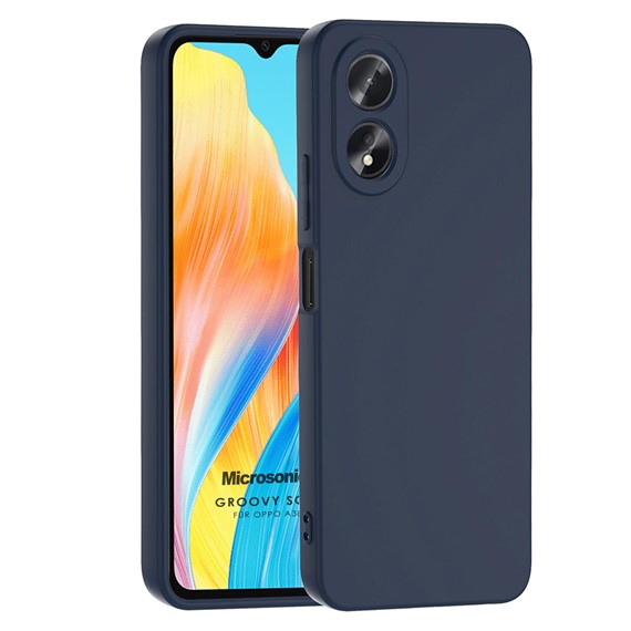 Microsonic Oppo A38 Kılıf Groovy Soft Lacivert 1