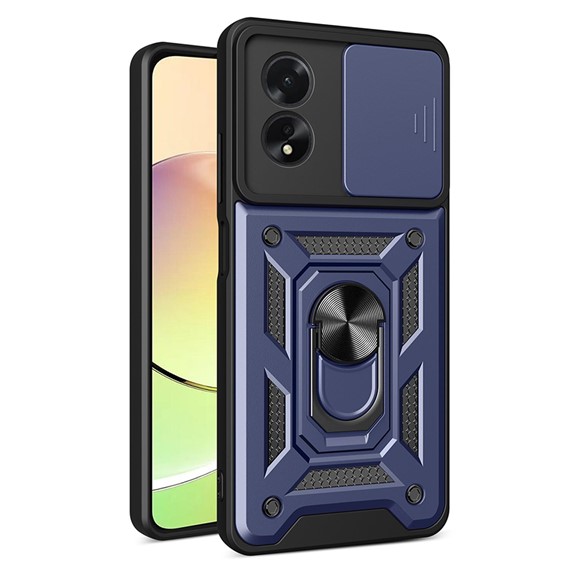 Microsonic Oppo A38 Kılıf Impact Resistant Lacivert 1