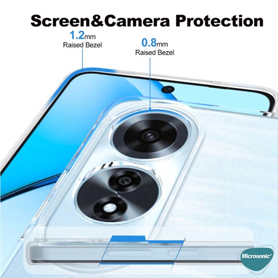 Microsonic Oppo A38 Kılıf Transparent Soft Şeffaf 3