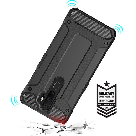 Microsonic Oppo A5 2020 Kılıf Rugged Armor Mavi 4