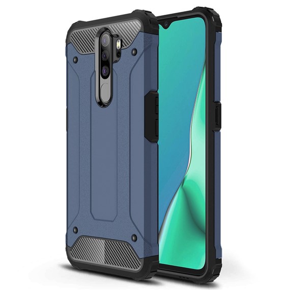 Microsonic Oppo A5 2020 Kılıf Rugged Armor Lacivert 1