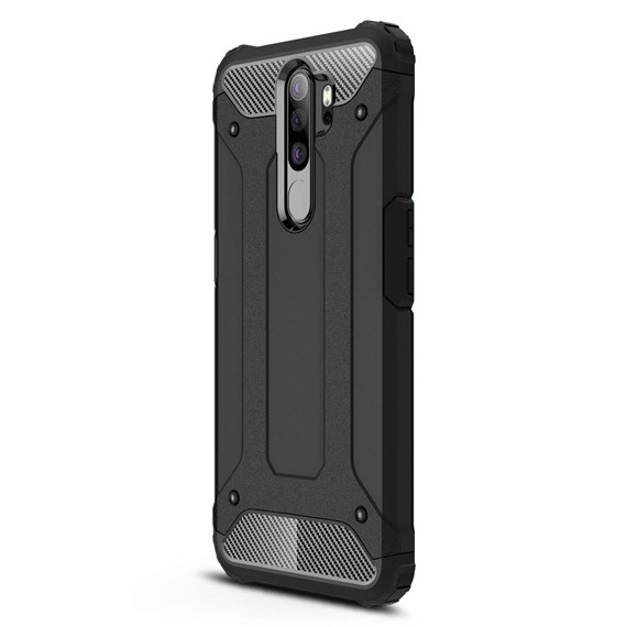 Microsonic Oppo A5 2020 Kılıf Rugged Armor Siyah 2