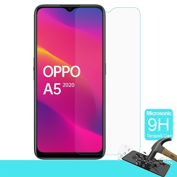 Microsonic Oppo A5 2020 Temperli Cam Ekran Koruyucu 1