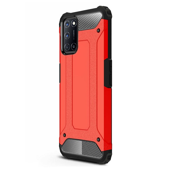 Microsonic Oppo A52 Kılıf Rugged Armor Kırmızı 2