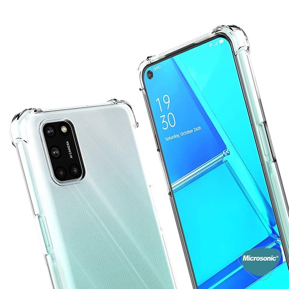 Microsonic Oppo A52 Kılıf Shock Absorbing Şeffaf 4